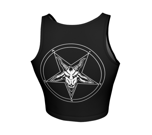 PENTAGRAM Relentless Fitted Crop Top (White)