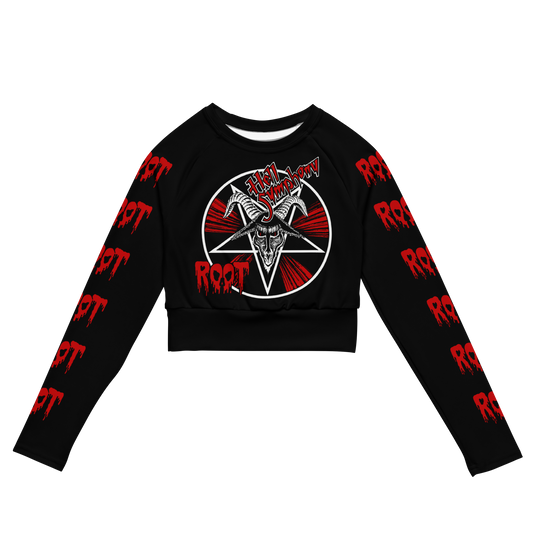 Root Hell Symphony official long sleeve crop top by Metal Mistress