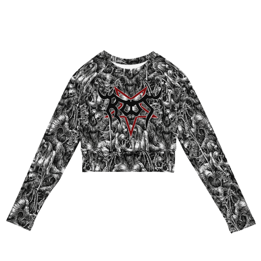 Root Lucifer official long sleeve crop top by Metal Mistress