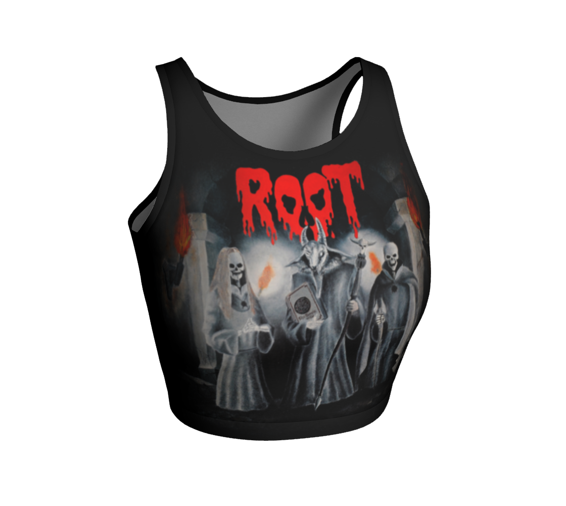 Root The Temple of the Underworld official crop top by Metal Mistress