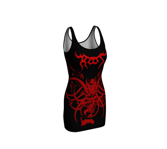 Root The Book official bodycon dress by Metal Mistress