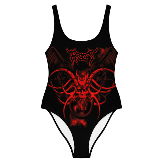 Root The Book official licensed swimming bodysuit by Metal Mistress