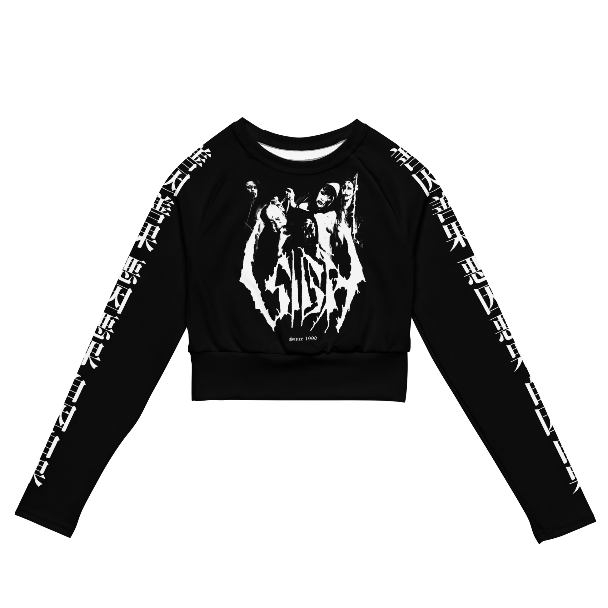 Sigh 1990 official long sleeve crop top by Metal Mistress