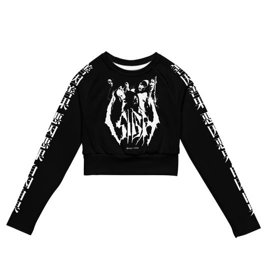 Sigh 1990 official long sleeve crop top by Metal Mistress