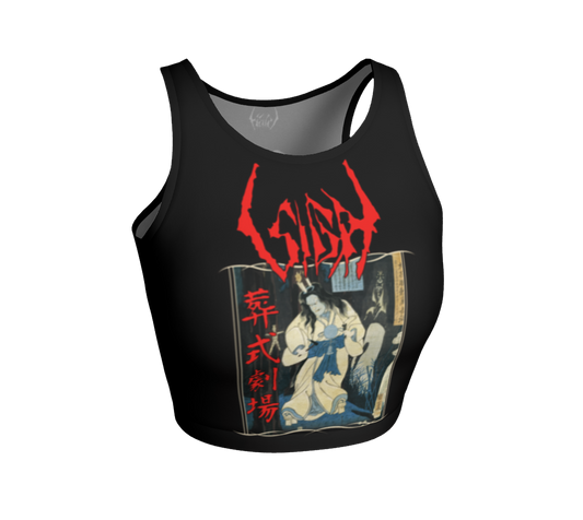 Sigh Ghastly Funeral Theatre official crop top by Metal Mistress