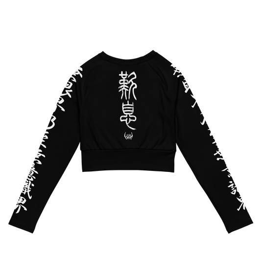 SIGH Buddha Long Sleeve Crop Top