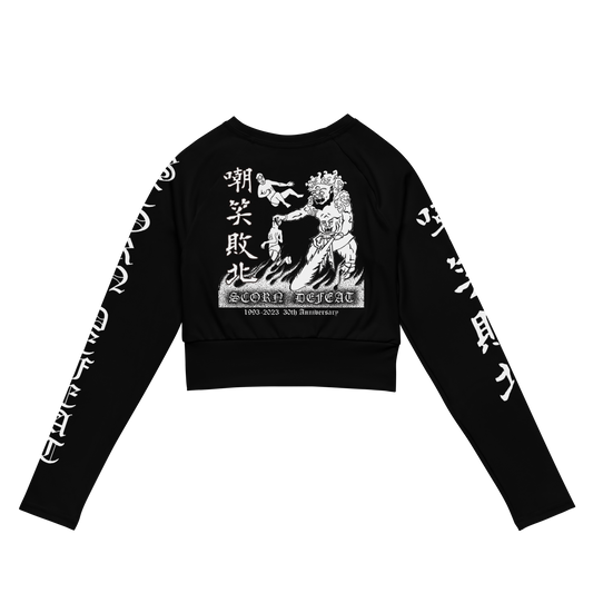 SIGH Scorn Defeat Long Sleeve Crop Top