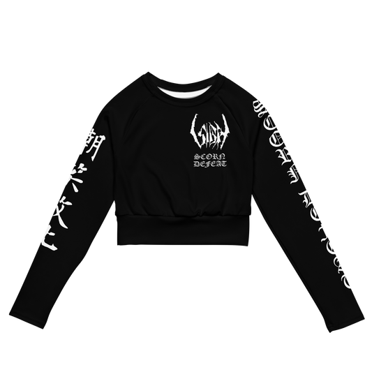 Sigh Scorn Defeat official long sleeve crop top by Metal Mistress