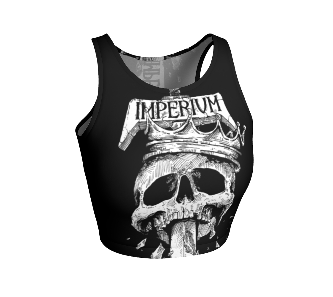 Imperium Sword and Skull official fitted crop top by Metal Mistress