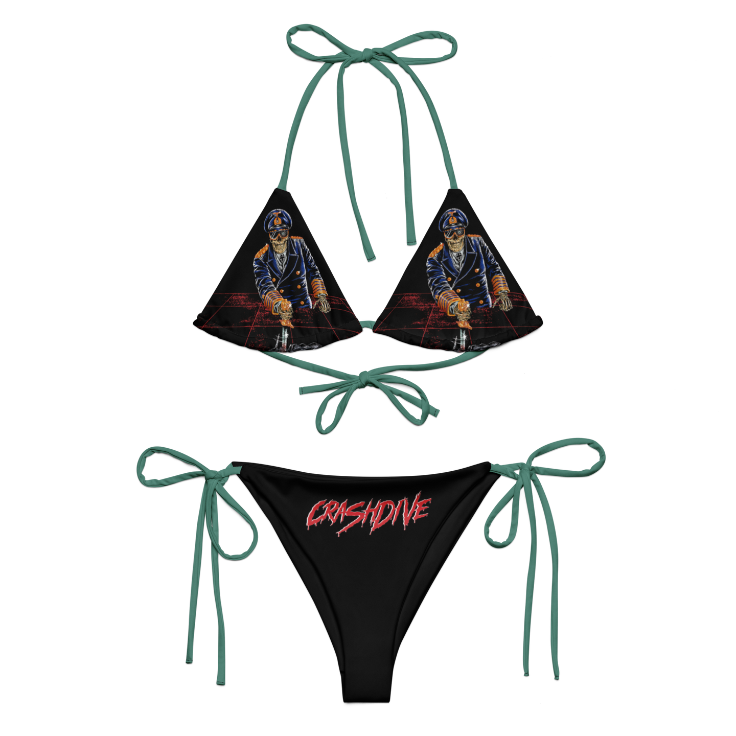Tailgunner Crashdive official bikini swimsuit by Metal Mistress