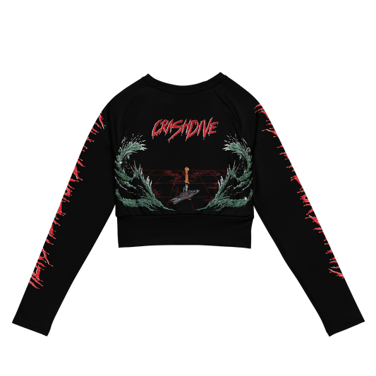 Tailgunner Crashdive official licensed long sleeve crop top by Metal Mistress