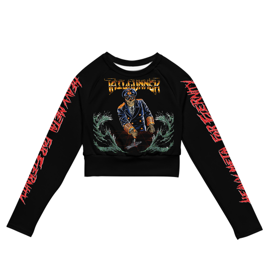 Tailgunner Crashdive official licensed long sleeve crop top by Metal Mistress