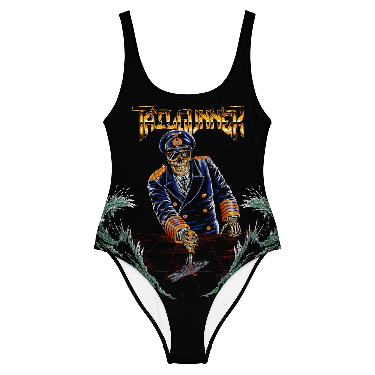 Tailgunner Crashdive official one piece swimsuit by Metal Mistress