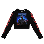 Tailgunner Guns For Hire official licensed long sleeve crop top by Metal Mistress