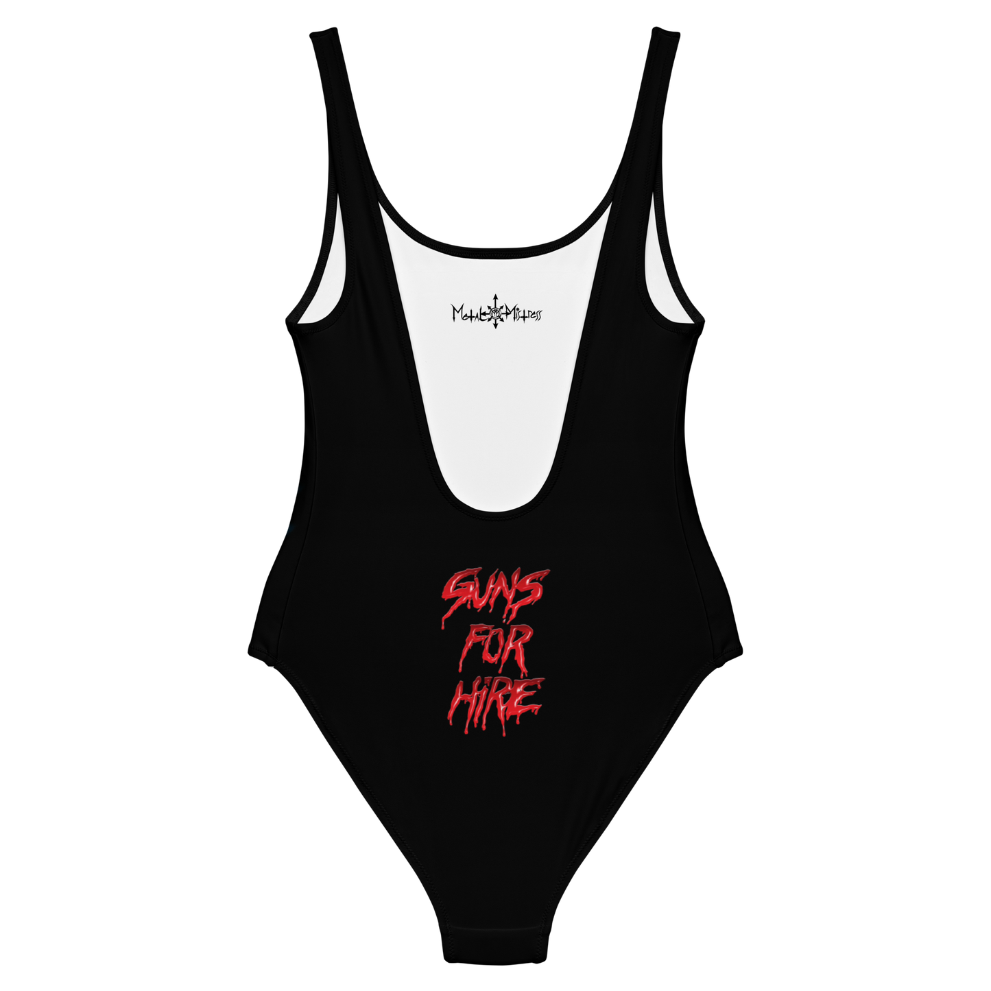 Tailgunner Guns for Hire official licensed one piece swimsuit by Metal Mistress