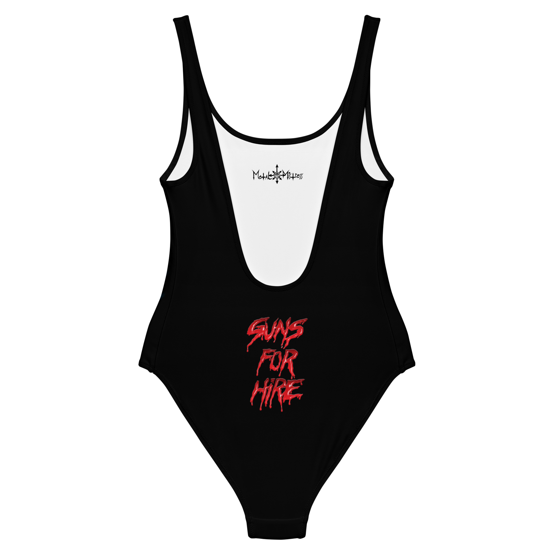 Tailgunner Guns for Hire official licensed one piece swimsuit by Metal Mistress