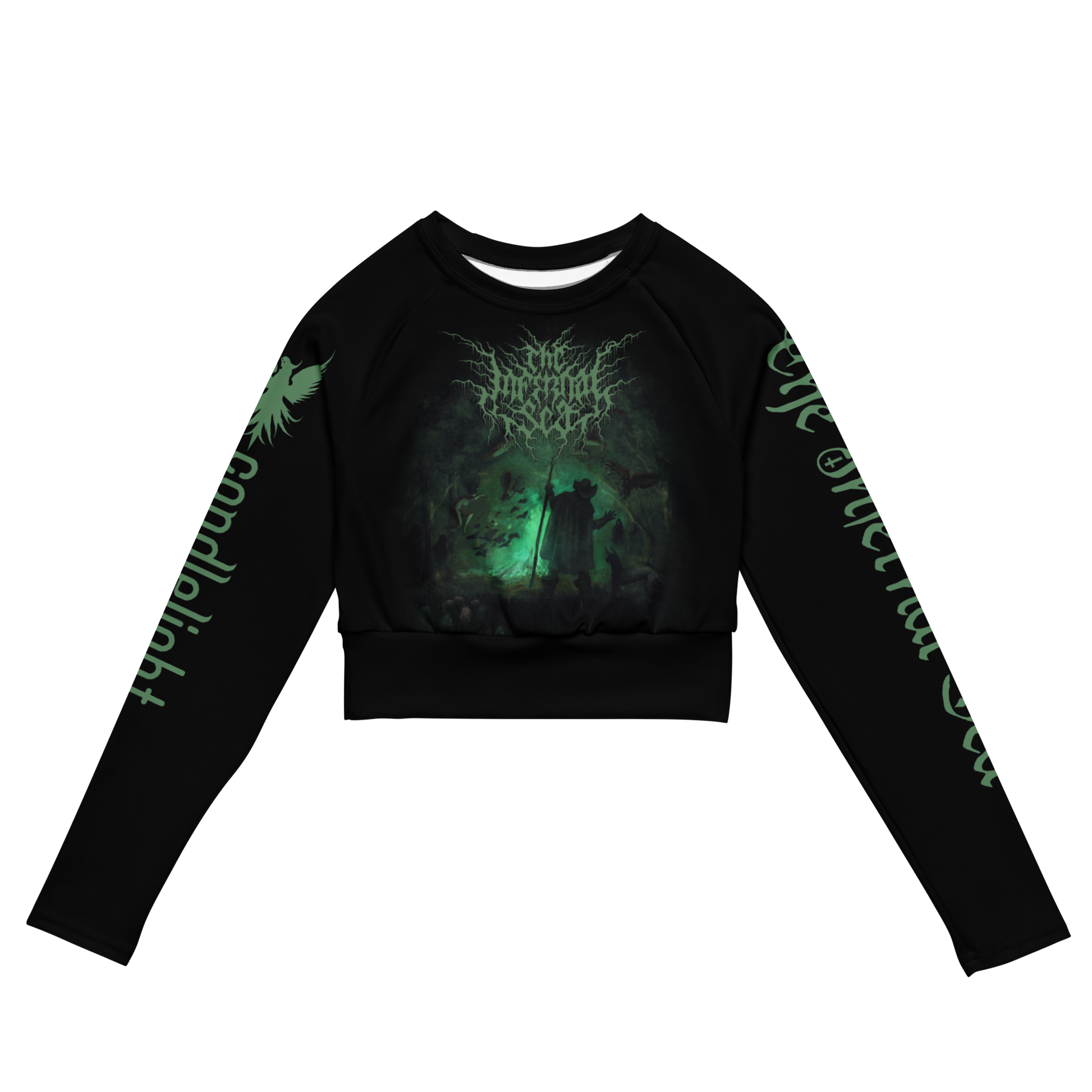 The Infernal Sea - Hellfenlic official long sleeve crop top by Metal Mistress