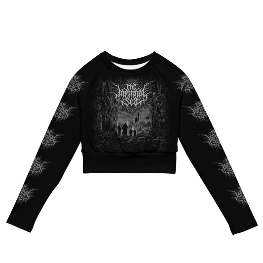 The Infernal Sea - Negotium Crucis official long sleeve crop top by Metal Mistress