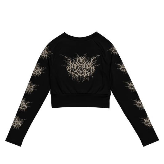 THE INFERNAL SEA The Great Mortality Long Sleeve Crop Top