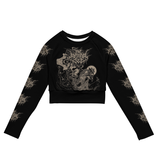 The Infernal Sea - The Great Mortality official long sleeve crop top by Metal Mistress