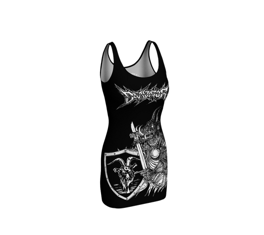 Devastator The Warrior Goat official bodycon dress by Metal Mistress