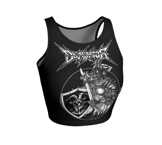 Devastator The Warrior Goat official fitted crop top by Metal Mistress