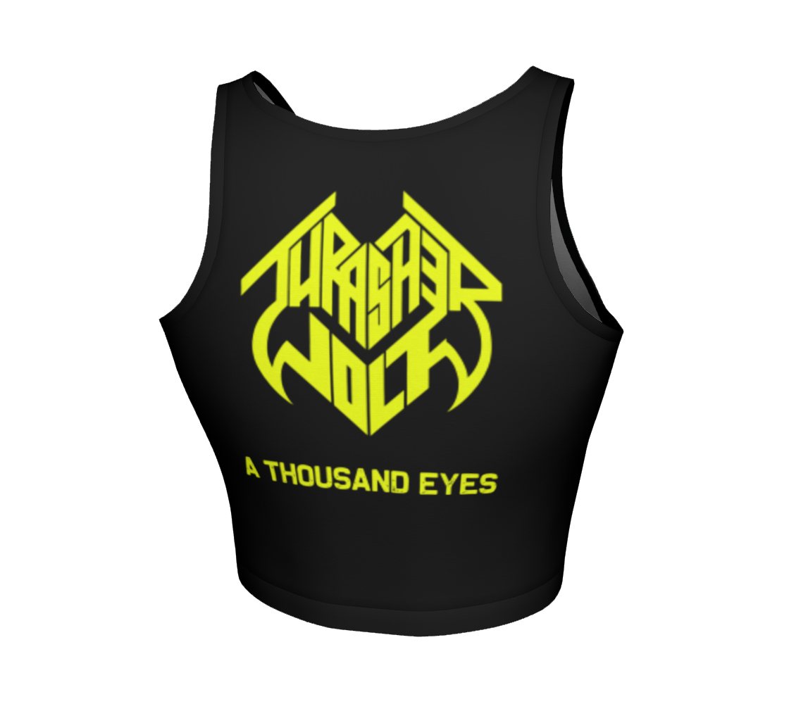 Thrasherwolf A Thousand Eyes official fitted crop top by Metal Mistress