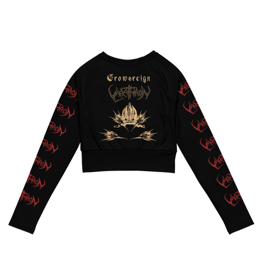 VARATHRON Crowsreign official long sleeve crop top by Metal Mistress