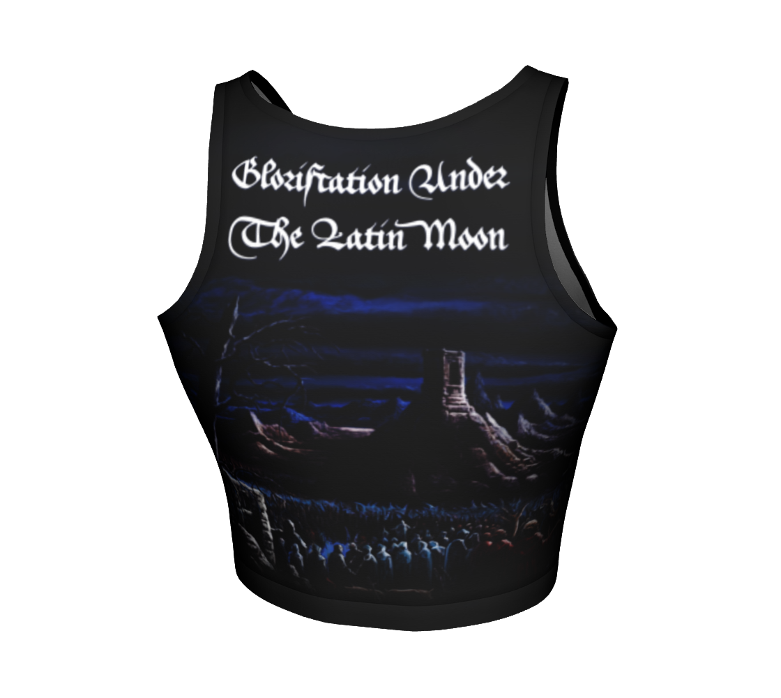 VARATHRON Glorification Under the Latin Moon official crop top by Metal Mistress