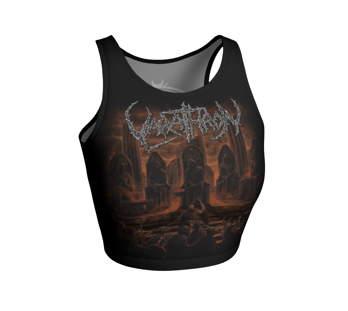VARATHRON Patriarchs of Evil official crop top by Metal Mistress