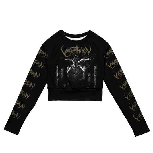 VARATHRON Untrodden Corridors of Hades official long sleeve crop top by Metal Mistress