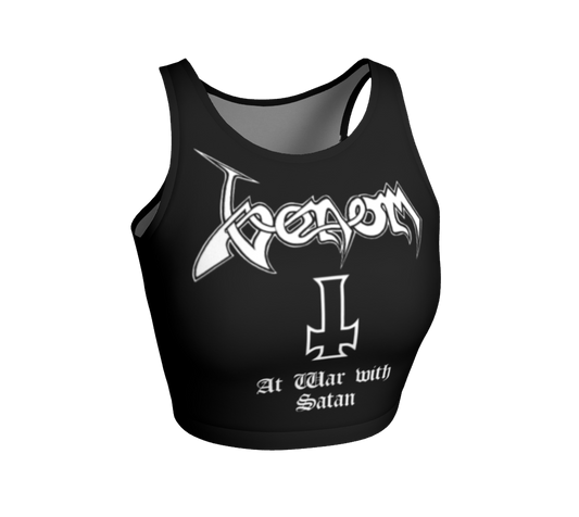 Venom - At War With Satan official crop top by Metal Mistress