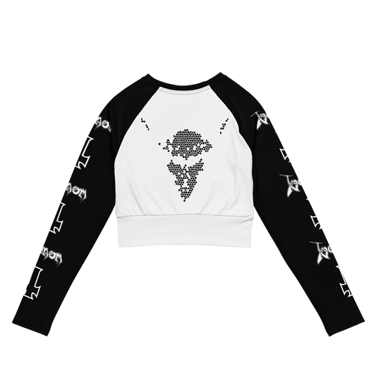 Venom - At War With Satan official long sleeve crop top by Metal Mistress