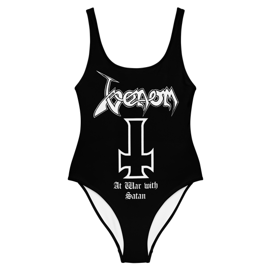 Venom At War With Satan official licensed bodysuit for swimming by Metal Mistress