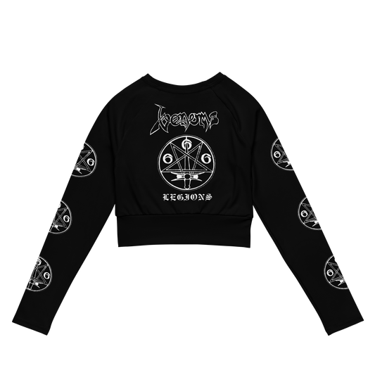 Venom - Legions official long sleeve crop top by Metal Mistress