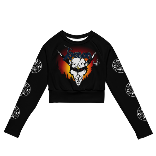 Venom - Legions official long sleeve crop top by Metal Mistress