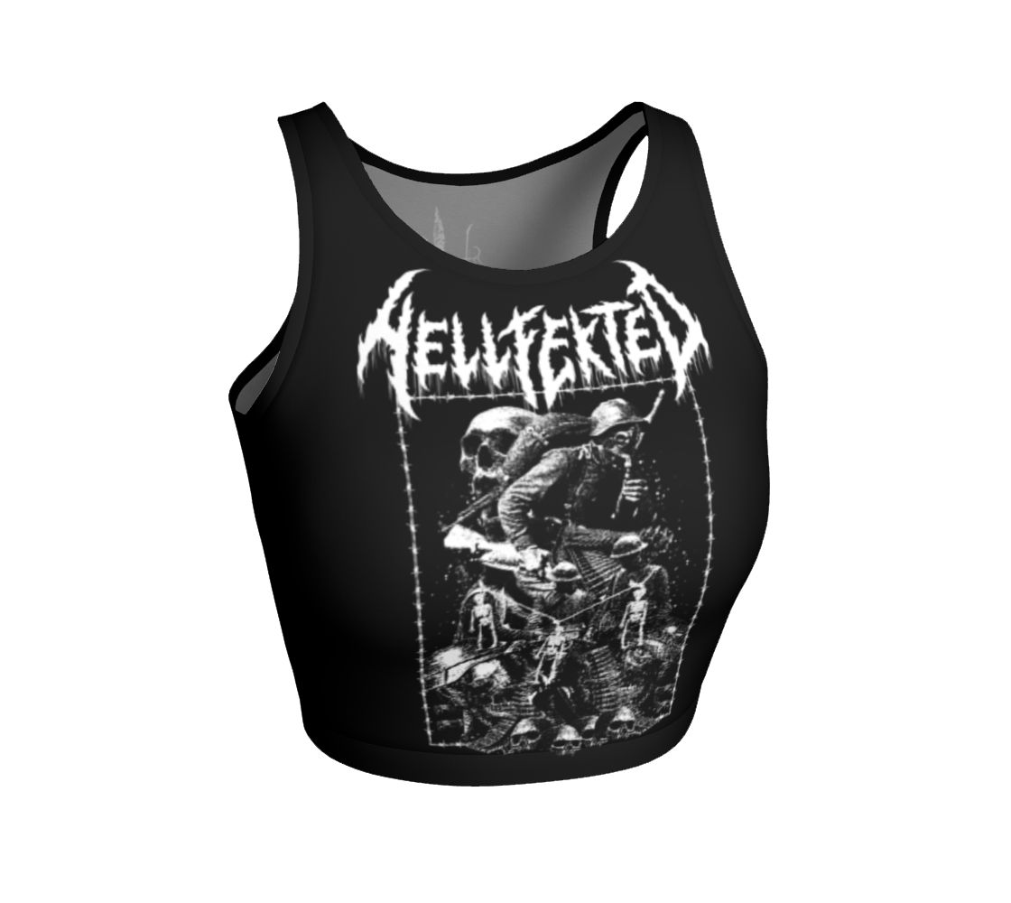 Hellfekted War official fitted crop top by Metal Mistress