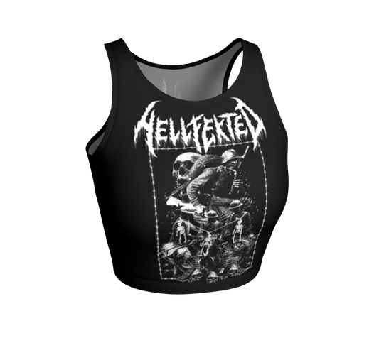 Hellfekted War official fitted crop top by Metal Mistress