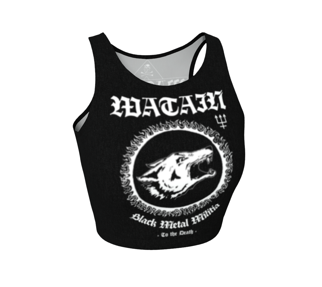 Watain Black Metal Militia official crop top by Metal Mistress