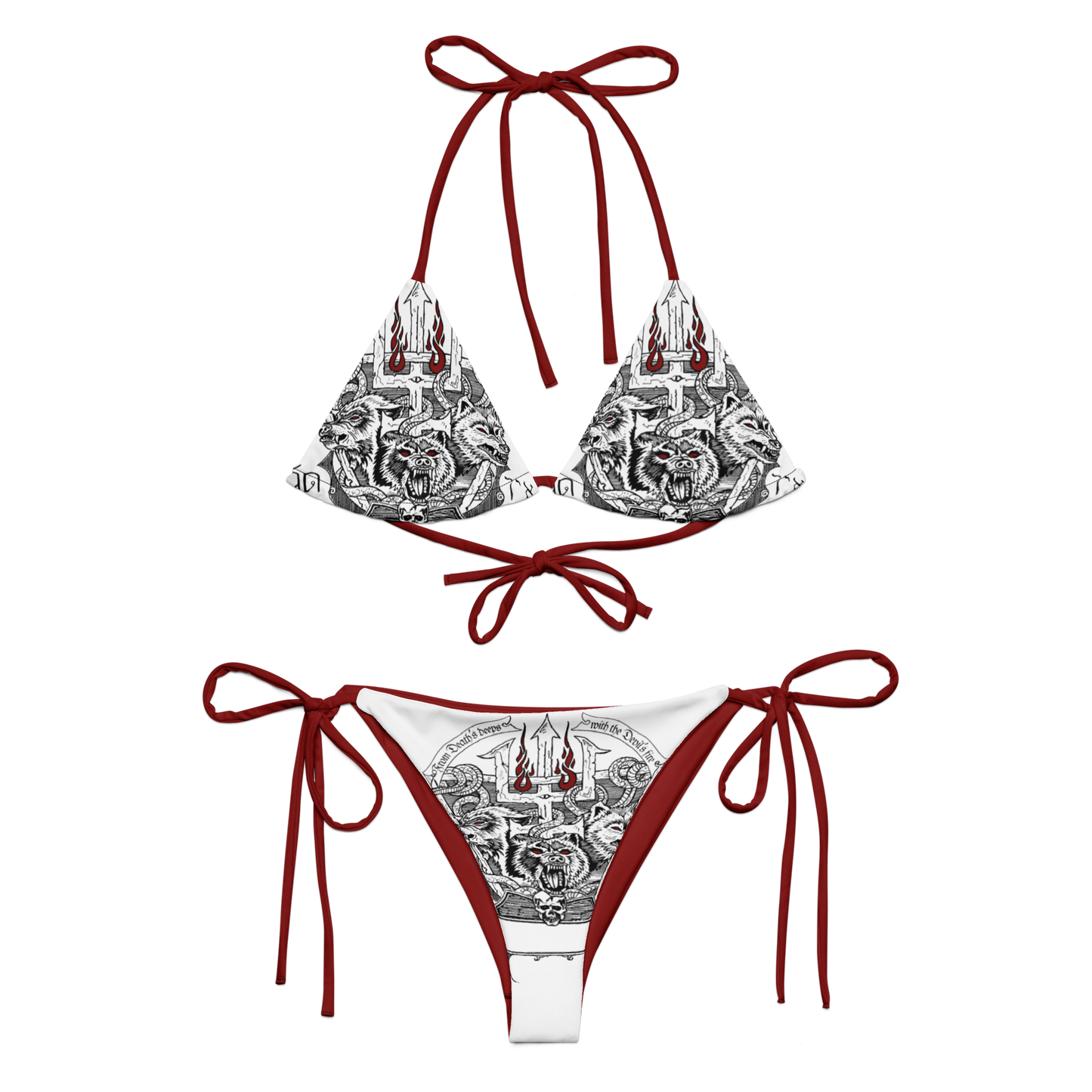 Watain Forever Lawless official bikini swimsuit by Metal Mistress