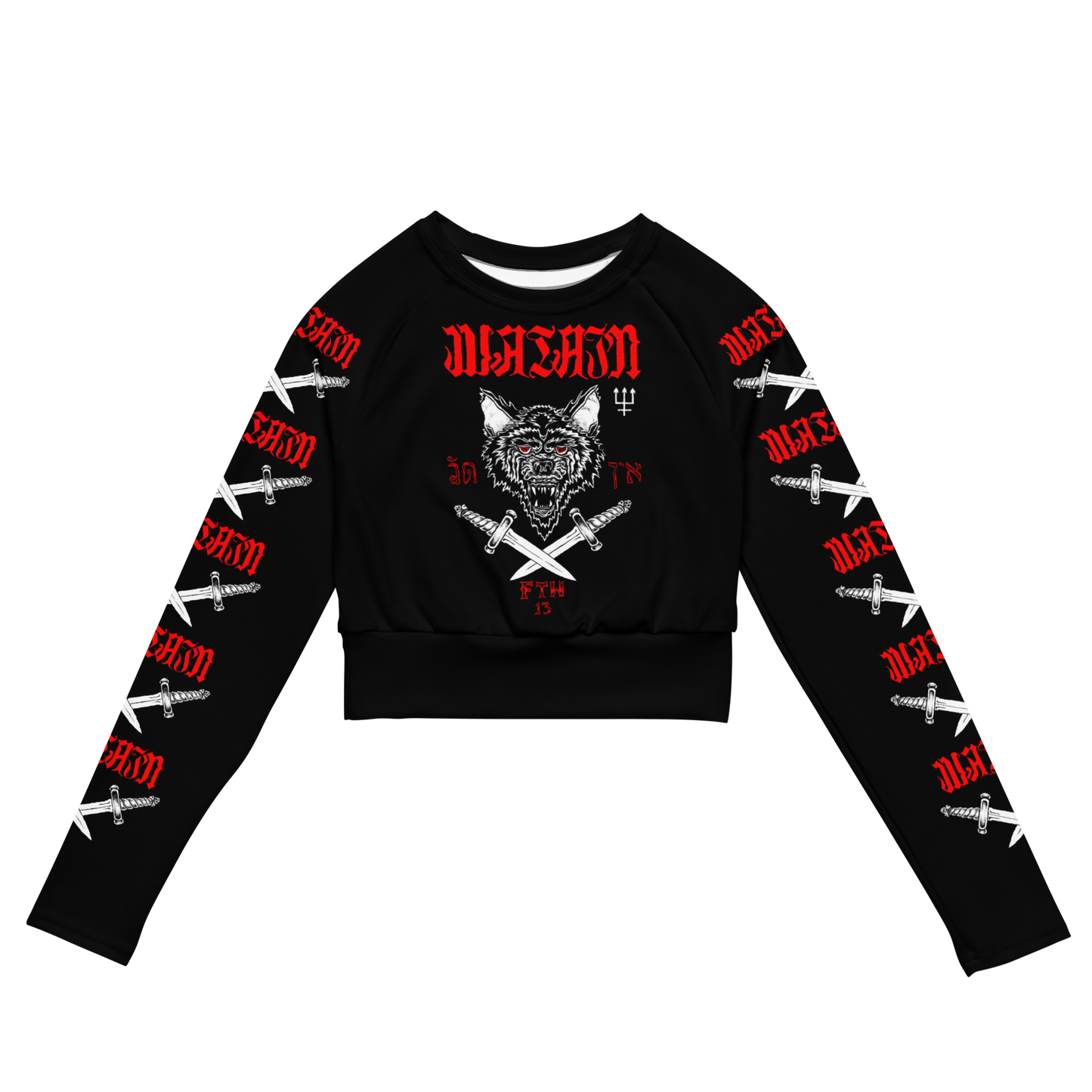 Watain Wild Hunt Era official long sleeve crop top by Metal Mistress