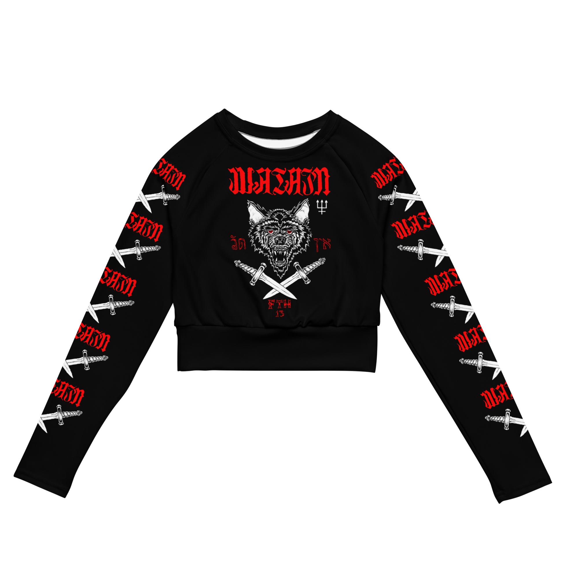 Watain Wild Hunt Era official long sleeve crop top by Metal Mistress