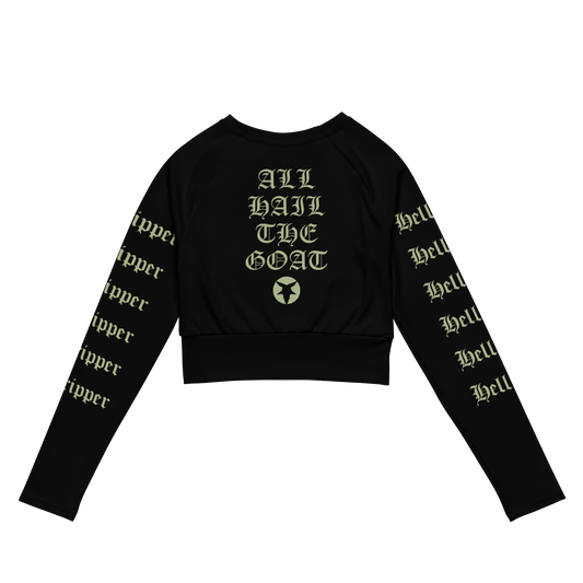 Hellripper - Warlocks Grim & Withered Hags Official long sleeve crop top by Metal Mistress