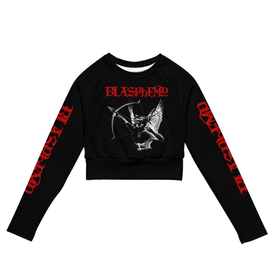 Blasphemy Fallen Angel of Doom black metal death metal long sleeve crop top