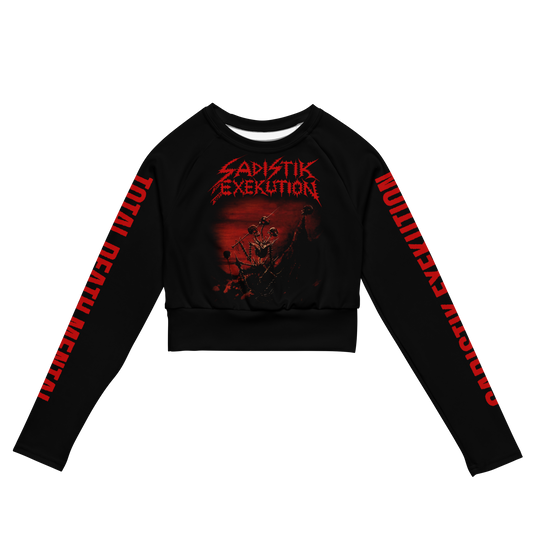 Sadistik Exekution We Are Death...Fukk You! Official long sleeve crop top by Metal Mistress