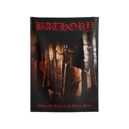 Bathory Under the Sign of the Black Mark Black Metal Textile Poster Flag