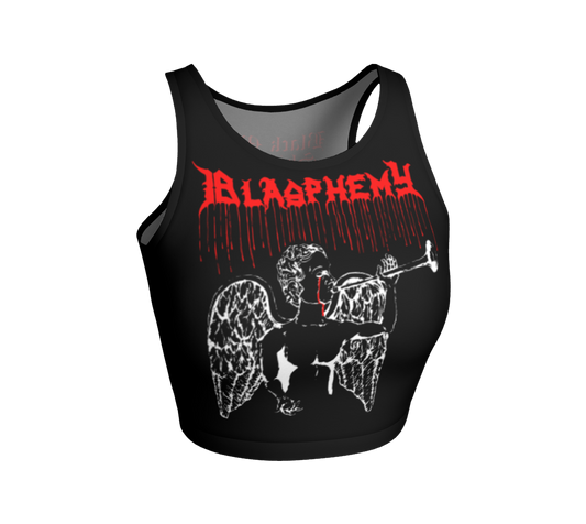 Blasphemy - Blood Upon the Altar Official Fitted Crop Top by Metal Mistress