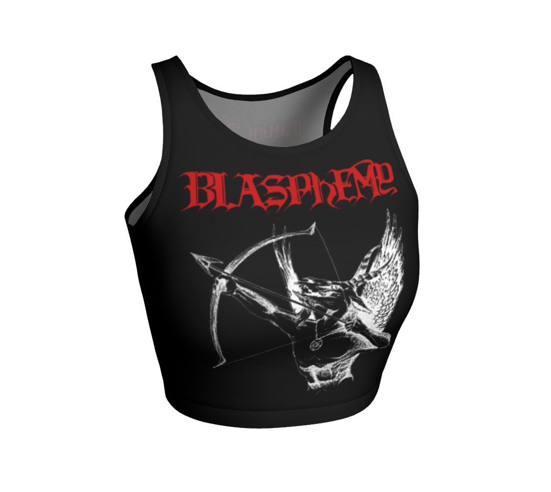 BLASPHEMY Fallen Angel of Doom Official Fitted Crop Top