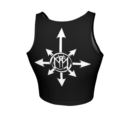 METAL MISTRESS Goat Head Fitted Crop Top