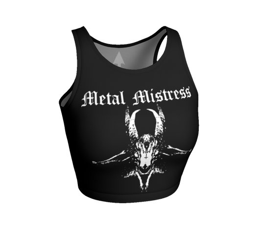 METAL MISTRESS Goat Head Fitted Crop Top